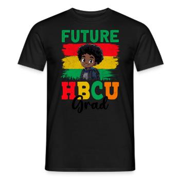 Future HBCU - Men's T-Shirt - black - Front - AI Model Male 178 light (178cm)