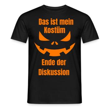 Das ist mein Kostüm Kürbis Gesicht - Männer T-Shirt - Schwarz - Vorne - AI Model Male 178 light (178cm)