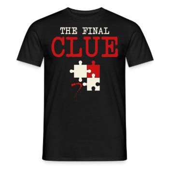 Der Letzte Hinweis – Krimi-dinner-puzzle „tatort“ - Männer T-Shirt - Schwarz - Vorne - AI Model Male 178 light (178cm)