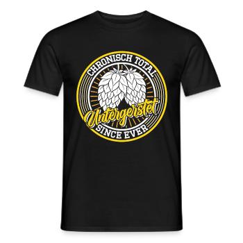 Tente à bière Munich Folk Festival UNTERGERSTET Lustig - T-shirt homme - noir - Devant - AI Model Male 178 light (178cm)
