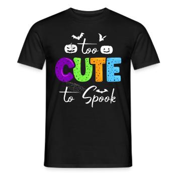 Halloween Kostüm Kinder TOO CUTE TO SPOOK - Männer T-Shirt - Schwarz - Vorne - AI Model Male 178 light (178cm)