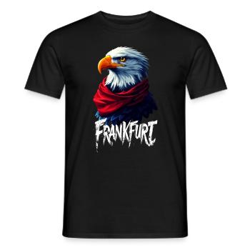 Frankfurt Adler Scarf FFM Ultras Fans - Men's T-Shirt - black - Front - AI Model Male 178 light (178cm)