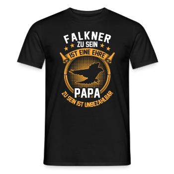 Falkner ist ein Ehre Beizjagd Falknerei - Männer T-Shirt - Schwarz - Vorne - AI Model Male 178 light (178cm)