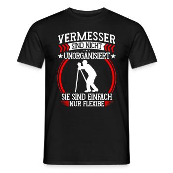 Vermessungstechniker ist flexibel Landvermesser - Männer T-Shirt - Schwarz - Vorne - AI Model Male 178 light (178cm)