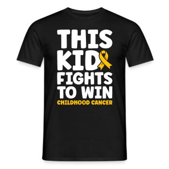 Krebs Im Kindesalter Childhood Cancer Awareness - Männer T-Shirt - Schwarz - Vorne - AI Model Male 178 light (178cm)