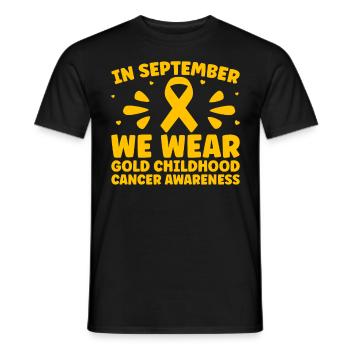 Krebs Im Kindesalter Childhood Cancer Awareness - Männer T-Shirt - Schwarz - Vorne - AI Model Male 178 light (178cm)