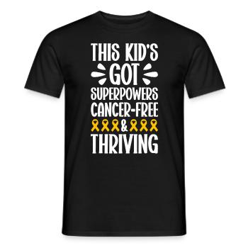 Krebs Im Kindesalter Childhood Cancer Awareness - Männer T-Shirt - Schwarz - Vorne - AI Model Male 178 light (178cm)