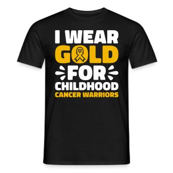 Krebs Im Kindesalter Childhood Cancer Awareness - Männer T-Shirt - Schwarz - Vorne - AI Model Male 178 light (178cm)
