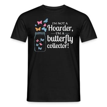 Schmetterlinge, Schmetterlinge, Insektensammler, Entomologie - Männer T-Shirt - Schwarz - Vorne - AI Model Male 178 light (178cm)