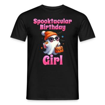 Halloween Enfants SPOOKTACULAR BIRTHDAY GIRL - T-shirt homme - noir - Devant - AI Model Male 178 light (178cm)
