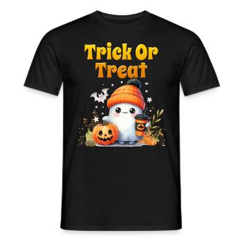 Halloween Costume Kids TRICK OR TREAT Fun - Men's T-Shirt - black - Front - AI Model Male 178 light (178cm)