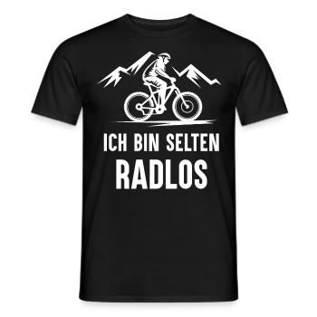 Rare Wheelless Bicycle Mountain Bike Road Bike Wheel - Men's T-Shirt - black - Front - AI Model Male 178 light (178cm)