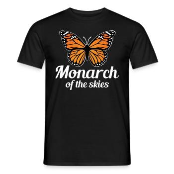 Papillon monarque Insecte Collectionneur Entomologie - T-shirt homme - noir - Devant - AI Model Male 178 light (178cm)