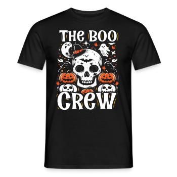 Halloween Costume Kids THE BOO CREW Fun - Men's T-Shirt - black - Front - AI Model Male 178 light (178cm)