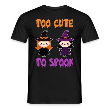 Halloween TROP MIGNON POUR EFFRAYER Drôle Petit - T-shirt homme - noir - Devant - AI Model Male 178 light (178cm)
