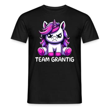 Team Grantig - Männer T-Shirt - Schwarz - Vorne - AI Model Male 178 light (178cm)