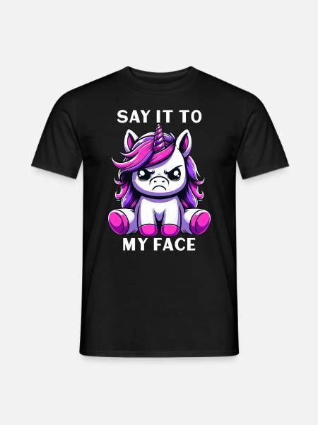 Dis-le-moi en face - T-shirt homme - noir