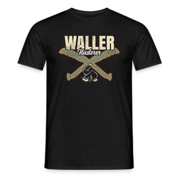 Waller Flüsterer - Männer T-Shirt - Schwarz - Vorne - AI Model Male 178 light (178cm)