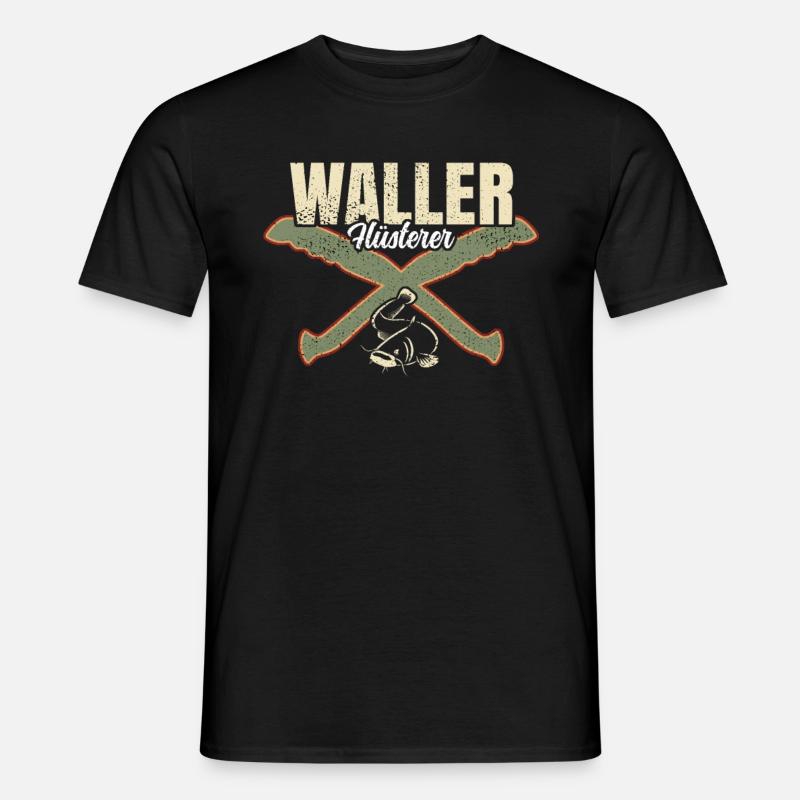 Waller Flüsterer - Männer T-Shirt - Schwarz