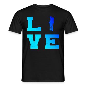 Bouldering Bouldering Climber Bouldering Climbing - Men's T-Shirt - black - Front - AI Model Male 178 light (178cm)