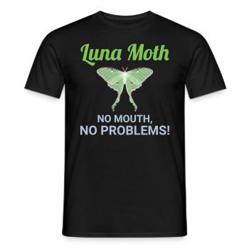 Luna Motte Nachtaktives Tier Insektensammler - Männer T-Shirt - Schwarz - Vorne - AI Model Male 178 light (178cm)