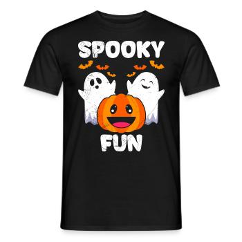 Costume d’Halloween Enfants EFFRAYANT AMUSANT Drôle - T-shirt homme - noir - Devant - AI Model Male 178 light (178cm)