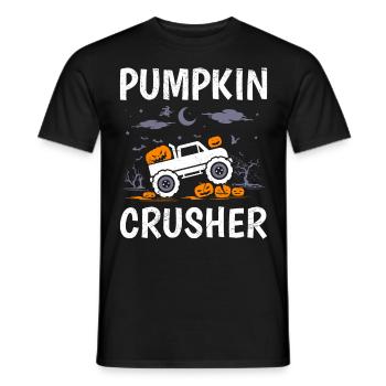 Costume d’Halloween Enfants PUMPKIN CRUSHER Drôle - T-shirt homme - noir - Devant - AI Model Male 178 light (178cm)