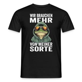 Wir brauchen mehr von meiner Sorte - Männer T-Shirt - Schwarz - Vorne - AI Model Male 178 light (178cm)