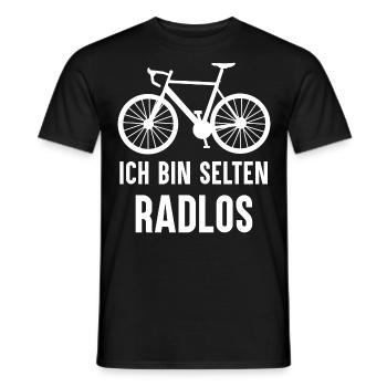Rare Wheelless Bicycle Mountain Bike Road Bike - Men's T-Shirt - black - Front - AI Model Male 178 light (178cm)