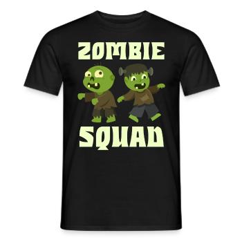 Halloween Kostüm Kinder ZOMBIE SQUAD Lustiges - Männer T-Shirt - Schwarz - Vorne - AI Model Male 178 light (178cm)