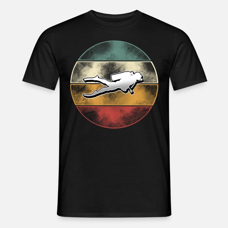 Taucher Tauchen - Männer T-Shirt - Schwarz