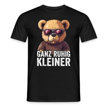Calme-toi, petit dicton drôle - T-shirt homme - noir - Devant - AI Model Male 178 light (178cm)