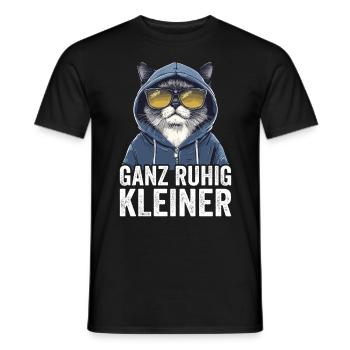 Ganz Ruhig Kleiner Lustiger Spruch - Männer T-Shirt - Schwarz - Vorne - AI Model Male 178 light (178cm)