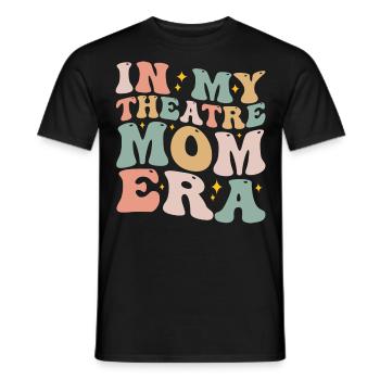 In meiner Theater-Mom-Ära Groovy Theatre Drama Mom - Männer T-Shirt - Schwarz - Vorne - AI Model Male 178 light (178cm)