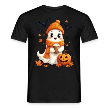 Halloween, Halloween Party, Coffee, Tea - Men's T-Shirt - black - Front - AI Model Male 178 light (178cm)
