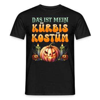 Halloween C’EST MON COSTUME DE CITROUILLE Enfants - T-shirt homme - noir - Devant - AI Model Male 178 light (178cm)