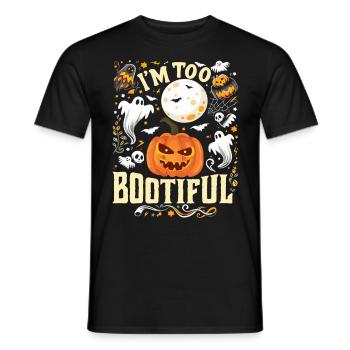 Halloween Kostüm Kinder I'M TOO BOOTIFUL Lustiges - Männer T-Shirt - Schwarz - Vorne - AI Model Male 178 light (178cm)