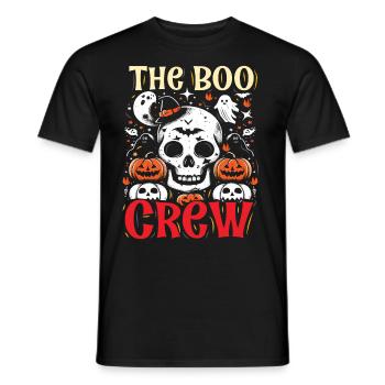 Halloween Costume Kids THE BOO CREW Fun - Men's T-Shirt - black - Front - AI Model Male 178 light (178cm)