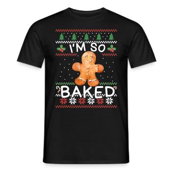 I'm So Done Funny Gingerbread Christmas - Men's T-Shirt - black - Front - AI Model Male 178 light (178cm)