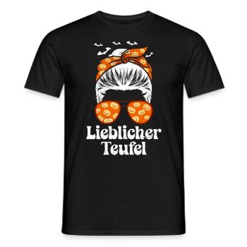 Costume d’Halloween Enfants LOVELY DEVIL Drôle - T-shirt homme - noir - Devant - AI Model Male 178 light (178cm)