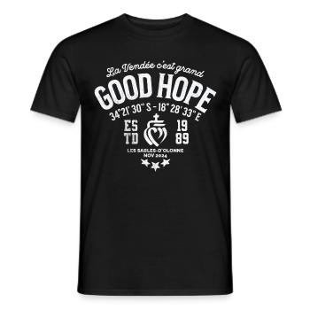 Vendée Good Hope cape 2024 - T-shirt homme - noir - Devant - AI Model Male 178 light (178cm)