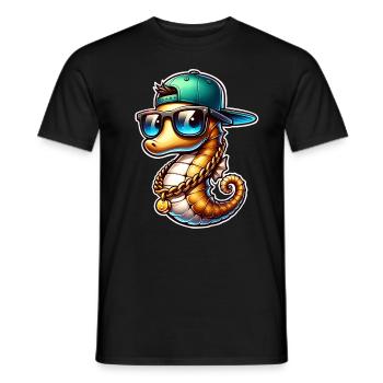 Hippocampe Hippocampe - T-shirt homme - noir - Devant - AI Model Male 178 light (178cm)