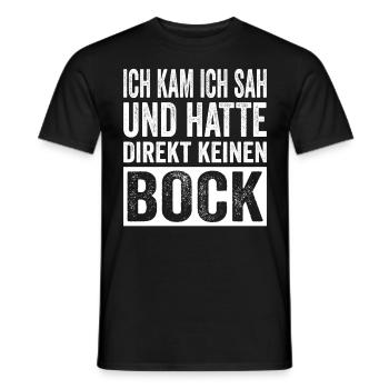 Je suis venu, j’ai vu et je n’en ai pas eu envie tout de suite - T-shirt homme - noir - Devant - AI Model Male 178 light (178cm)
