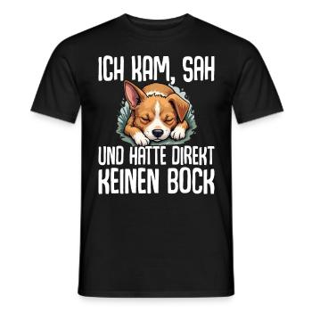 Je suis venu, j’ai vu et je n’en ai pas eu envie tout de suite - T-shirt homme - noir - Devant - AI Model Male 178 light (178cm)