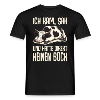 Je suis venu, j’ai vu et je n’en ai pas eu envie tout de suite - T-shirt homme - noir - Devant - AI Model Male 178 light (178cm)