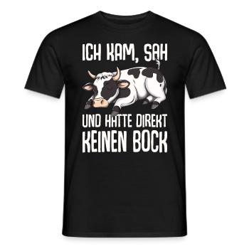 Je suis venu, j’ai vu et je n’en ai pas eu envie tout de suite - T-shirt homme - noir - Devant - AI Model Male 178 light (178cm)