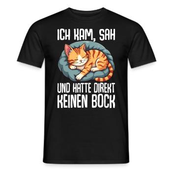 Je suis venu, j’ai vu et je n’en ai pas eu envie tout de suite - T-shirt homme - noir - Devant - AI Model Male 178 light (178cm)