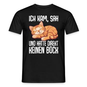 Je suis venu, j’ai vu et je n’en ai pas eu envie tout de suite - T-shirt homme - noir - Devant - AI Model Male 178 light (178cm)