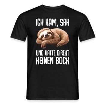 Je suis venu, j’ai vu et je n’en ai pas eu envie tout de suite - T-shirt homme - noir - Devant - AI Model Male 178 light (178cm)