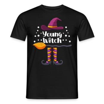 Halloween Costume Kids LITTLE WITCH Funny - Men's T-Shirt - black - Front - AI Model Male 178 light (178cm)